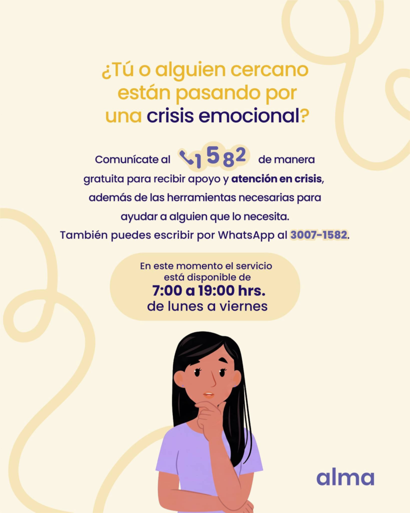 Línea 1582: ayuda emocional